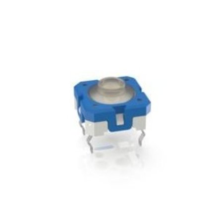 RAFI Keypad Switch, 1 Switches, Spst, Momentary, 0.1A, 35Vdc, 3.9N, Solder Terminal, Through 1.14.100.502/0000